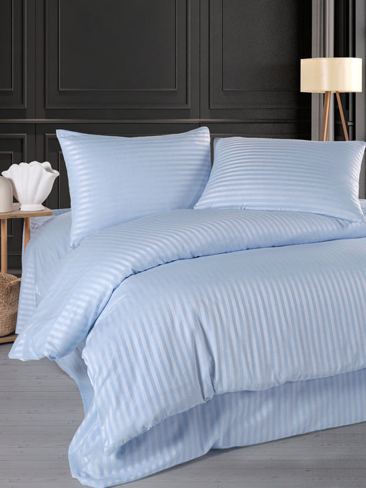 Pamuklu Saten Lastikli Çarşaflı Çift Kişilik Nevresim Takımı