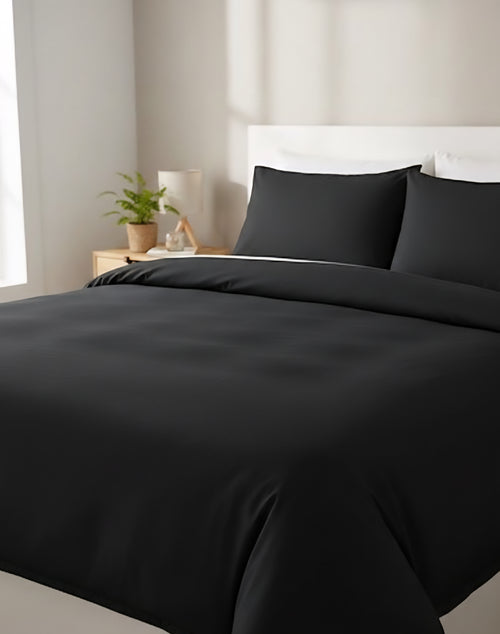 Düz Renk Lastikli Çarşaflı Çift Kişilik Nevresim Takımı