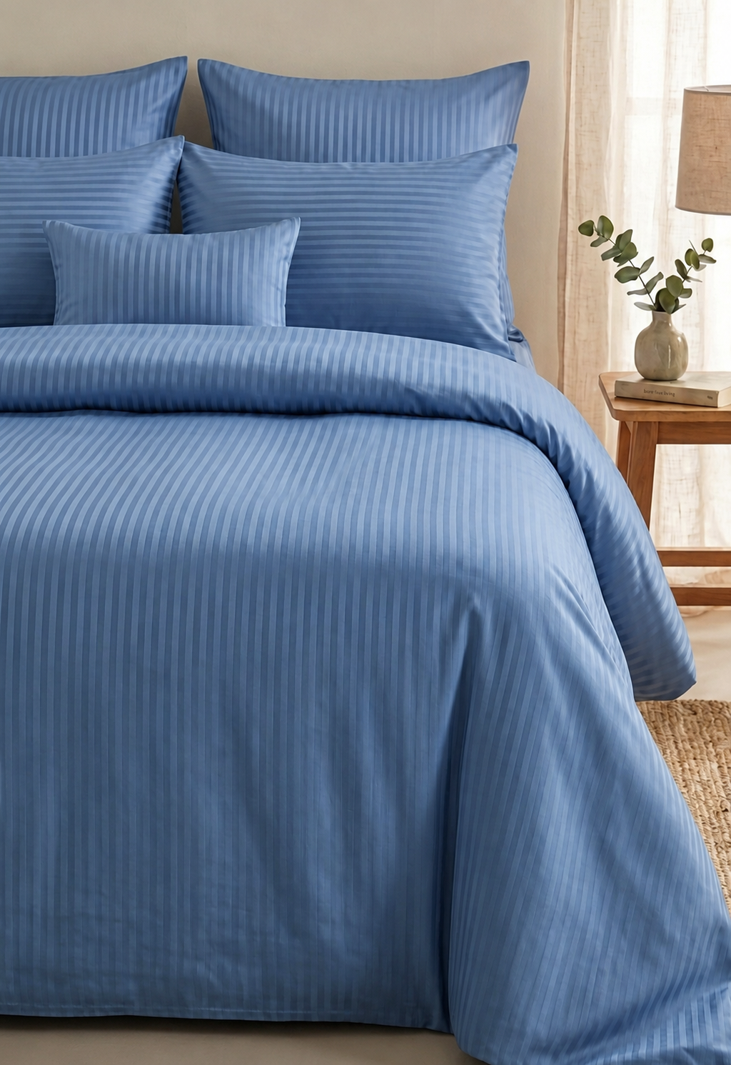 Premium Özel Renk Saten Çift Kişilik Lastikli Çarşaflı Nevresim Takımı – Yumuşak Dokulu (Yastık Kılıfı 2 Adet)