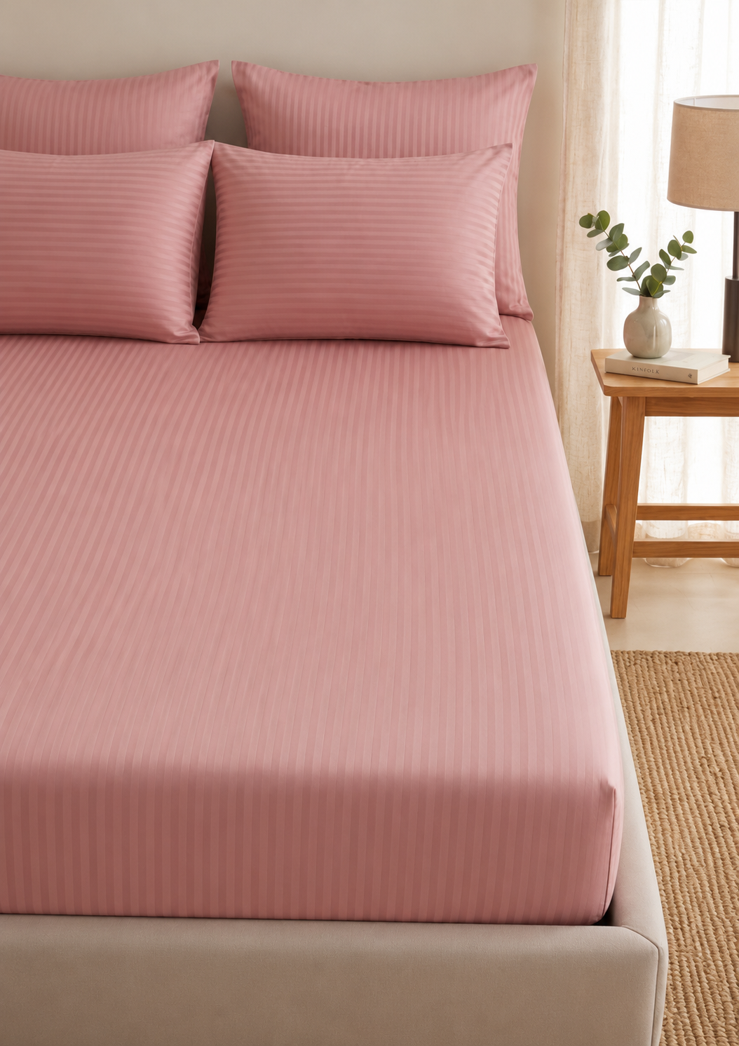 Premium Saten Lastikli Çarşaf + 2 Adet Yastık Kılıfı Seti
