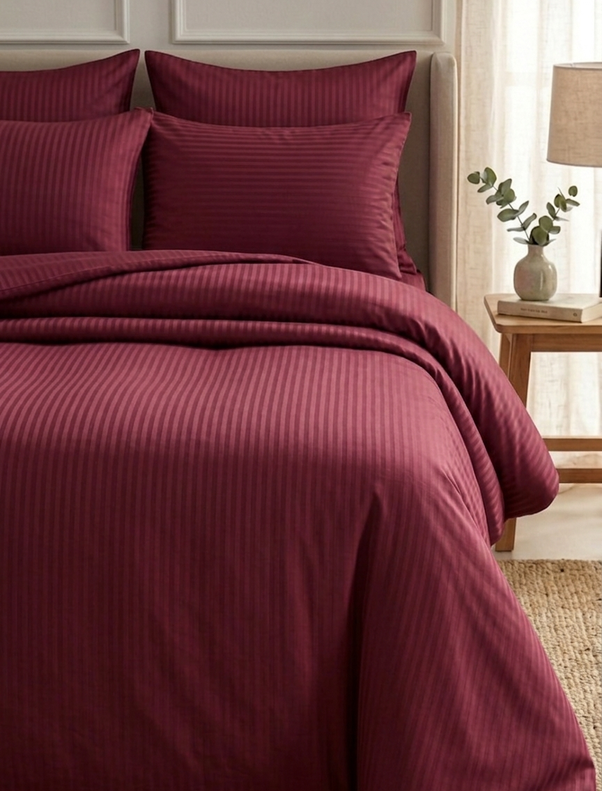 Premium Satin-Bettwäsche-Set für Doppelbetten mit Spannbettlaken in Sonderfarben – Weicher Stoff (2 Kissenbezüge)
