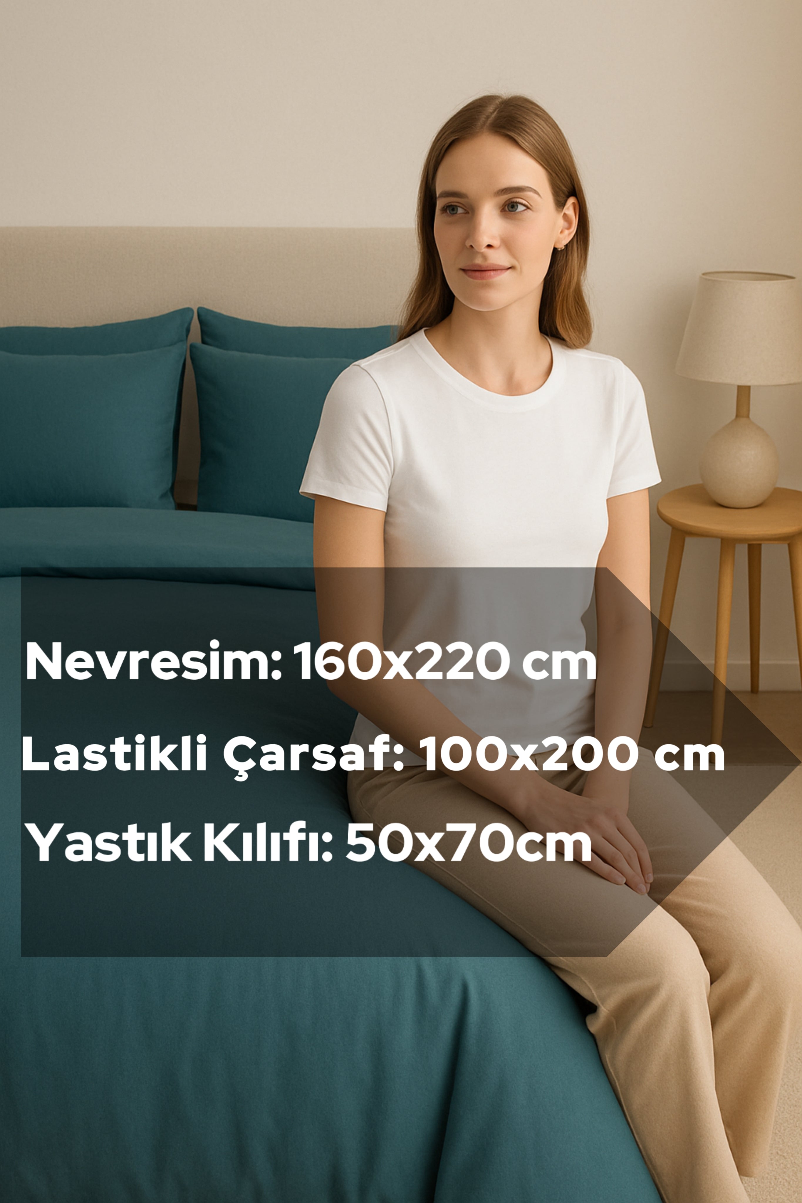 Saten Lastikli Çarşaflı Tek Kişilik Nevresim Takımı